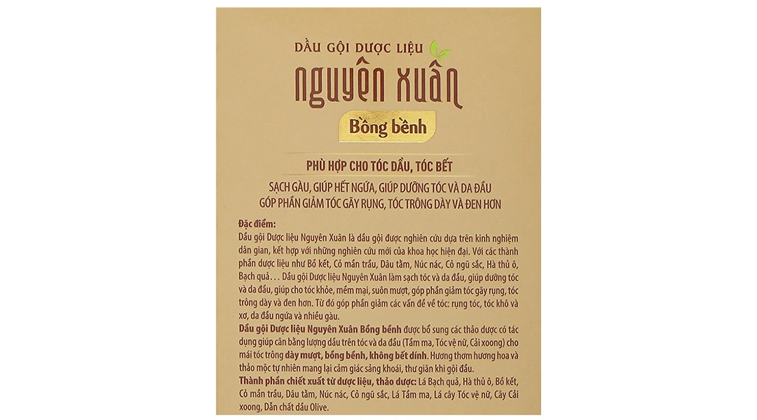 Dầu gội dược liệu Nguyên Xuân bồng bềnh hương hoa chai 350ml - 22